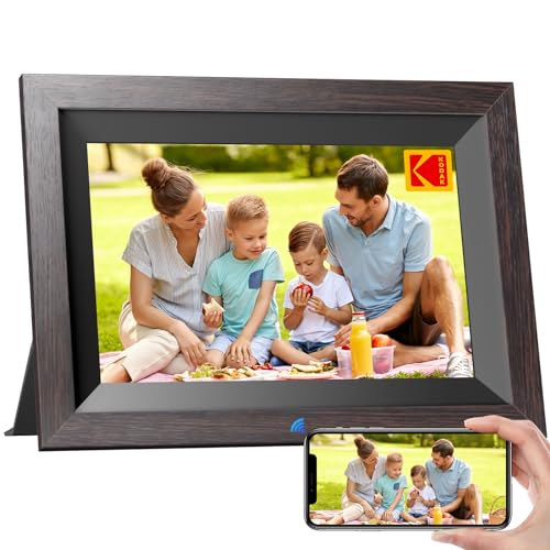 KODAK Digital Picture Frame, 32G10.1 Inch WiFi Digital Photo Frame 1280x800 HD IPS Touch Screen, Auto-Rotate, Share Photos and Videos via KODAK App, Gifts for Friends and Family