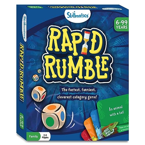 Skillmatics Board Game - Rapid Rumble, Fun for Family Game Night, Educational Toys for Kids, Teens and Adults, Gifts for Boys & Girls Ages 6, 7, 8, 9 and Up