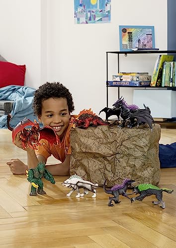 Schleich Eldrador 4-Piece Monster Toy for Boys and Girls Ages 7+, Eldrador Creatures Starter Set with 3 Action Figures (3 Piece Assortment) Multi