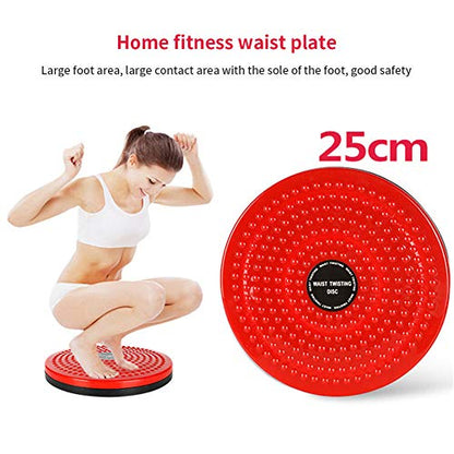 THBII Twisting Waist Disc, Body Shaping Twisting Boards Waist Aerobic Exercise Fitness Slim Machine Rotating Board Female Twister Exercise Sports Equipment (Big Round Beads(Blue))