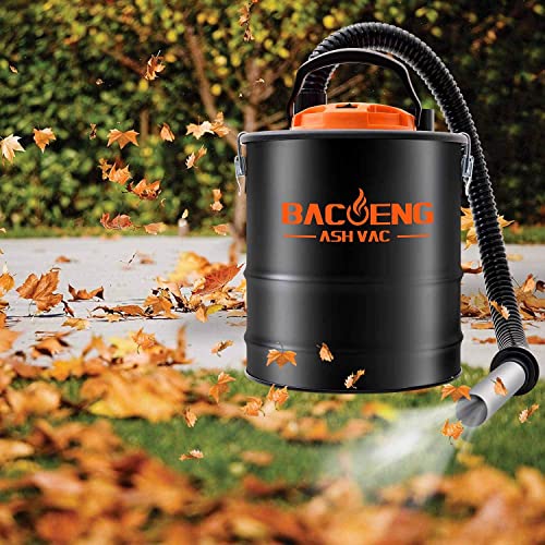 BACOENG Standard 4 Gallon 6.6Amp Ash Vacuum Cleaner with Blow Function for Pellet Stoves, Wood Stoves and BBQ Grills