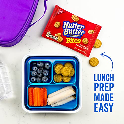 OREO Mini Cookies, Mini CHIPS AHOY! Cookies, RITZ Bits Cheese Crackers, Nutter Butter Bites & Wheat Thins Crackers, Nabisco Cookie & Cracker Variety Pack, School Lunch Box Snacks, 50 Snack Packs