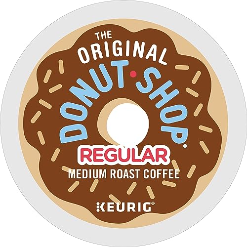 The Original Donut Shop Regular Keurig Single-Serve K-Cup Pods, Medium Roast Coffee, 72 Count (6 Packs of 12)