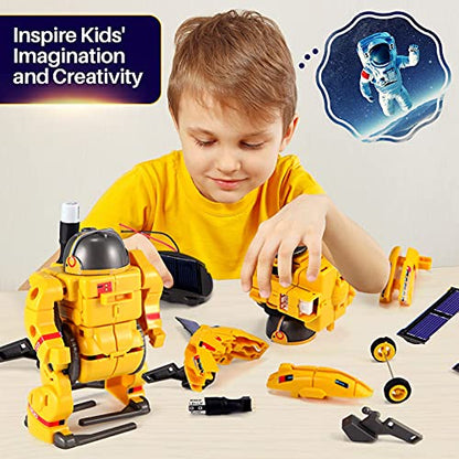 STEM Projects for Kids Ages 8-12, Science Kits for Boys, Solar Robot Space Toys Gifts for 8-14 Year Old Teen Boys Girls, 120Pcs Building Experiments Robots for Teenage Ages 9 10 11 12.