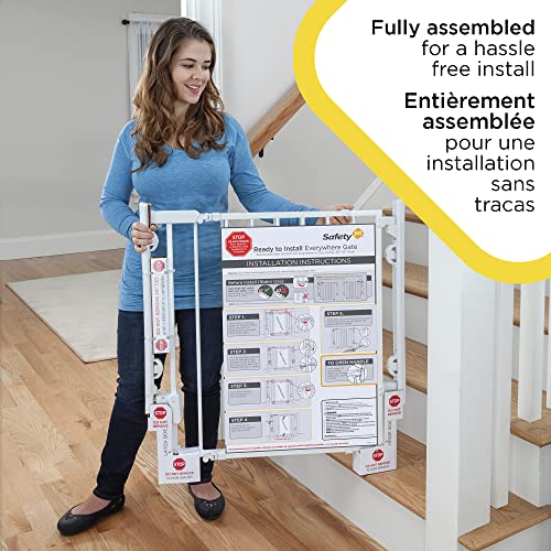 Safety 1st Ready To Install Everywhere Gate, White