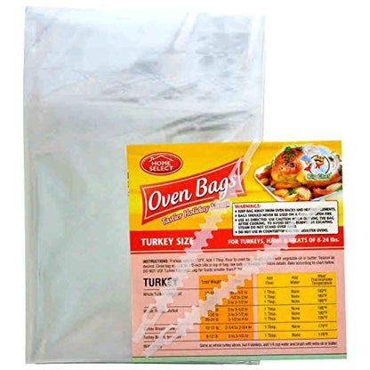 Home Select Big Check Oven Bags Turkey Size 2-bags packet (2-Pack Deal)