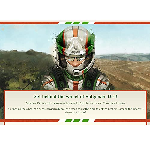 Holy Grail Games Rallyman: Dirt - Dice Based Racing Game, Ages 14+, 1-6 Players