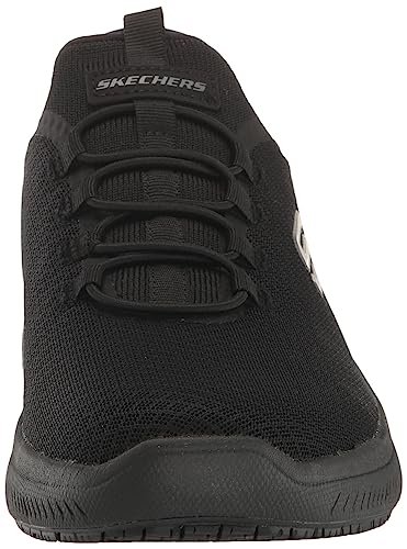 Skechers Men's Summits 200205W Colsin SR Slip-Ins Work Shoe, BBK, 9.5 Wide