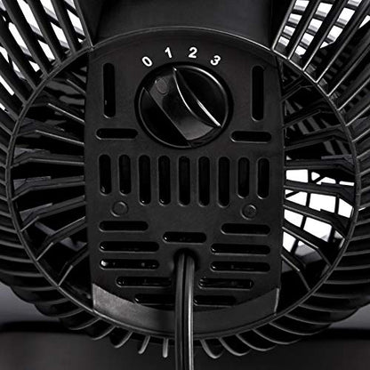 Amazon Basics 3 Speed Small Room Air Circulator Fan, 7-Inch Blade, Black, 6.3"D x 11.1"W x 10.9"H