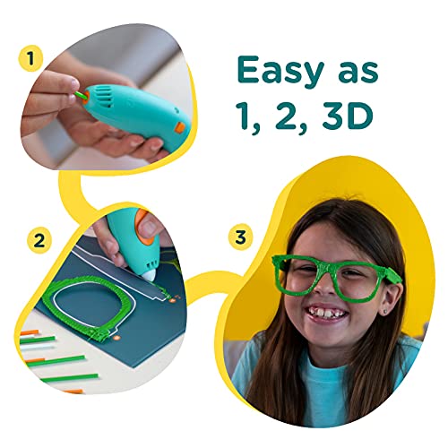 3Doodler Start+ Essentials (2023) 3D Pen Set for Kids, Easy to Use, Learn from Home Art Activity Set, Educational STEM Toy for Boys & Girls Ages 6+, 9.06 x 6.02 x 2.56 inches