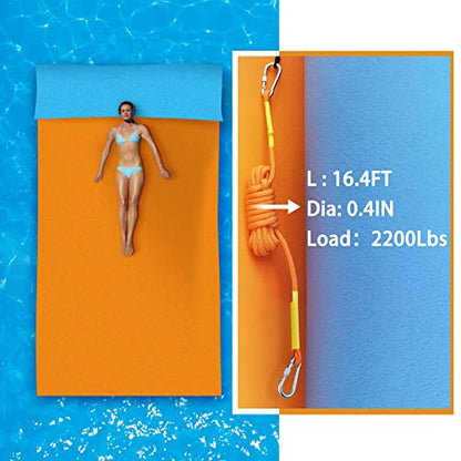 Zipfun Floating Mat - for Lake Water Lily Pad Mat, XPE Island Kid and Adults (8' x 4' 1.3")