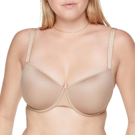ThirdLove Classic T-Shirt Bra That Molds to Your Shape with No-Show Lines, Adjustable Straps with Comfortable Underwire Support, Bras for Women Taupe