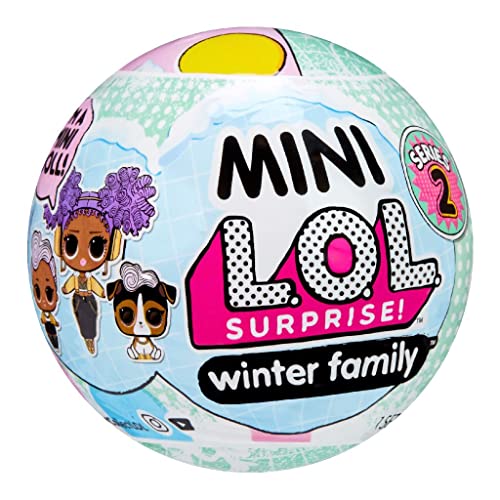 L.O.L. Surprise! Mini Winter Family with Doll, Lil Sis and Pet with 5+ Surprises- Collectible Dolls, Holiday Toys, Stocking Stuffers, Great Gift for Kids Ages 4 5 6+ Years Old & Collectors