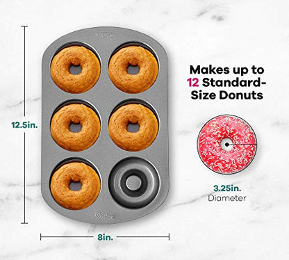 Wilton Non-Stick 6-Cavity Donut Baking Pans, 2-Count