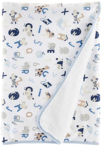 The Children's Place Baby Cozy Blanket, Blue ABC, NO_Size