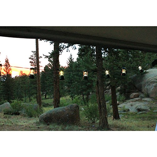 Coleman LED String Lights, String of 10 LED Lanterns Stretches 6 Feet, Up to 20 Hours Runtime