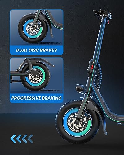 URBANMAX C1 Electric Scooter with Seat, 450W Powerful Motor up to 22 Miles Range, Foldable Electric Scooter for Adults Max Speed 15.5 Mph, Electric Scooter for Commuting with Basket