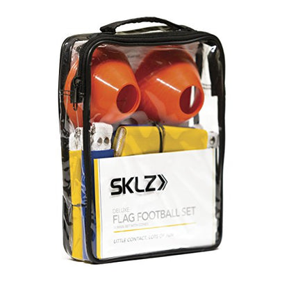 SKLZ Flag Football 10-Player Deluxe Set with Flags, Belts, and Cones, Multi, One Size