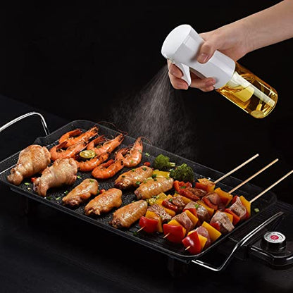 Oil Sprayer for Cooking, 200ml Glass Olive Oil Sprayer Mister, Olive Oil Spray Bottle, Kitchen Gadgets Accessories for Air Fryer, Canola Oil Spritzer, Widely Used for Salad Making, Baking, Frying,BBQ3