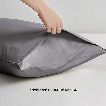 FLXXIE Body Pillow Cover - Super Soft Microfiber 20x54 Body Pillow Case - Envelope Closure, Wrinkle, Stain Resistant Dark Grey Body Pillow Cover, 20x54, Dark Grey