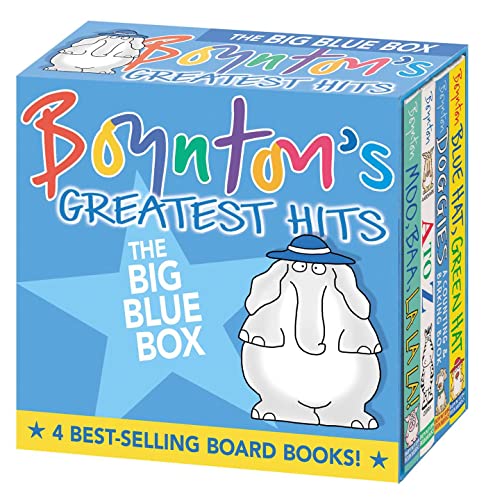 Boynton's Greatest Hits The Big Blue Box (Boxed Set): Moo, Baa, La La La!; A to Z; Doggies; Blue Hat, Green Hat