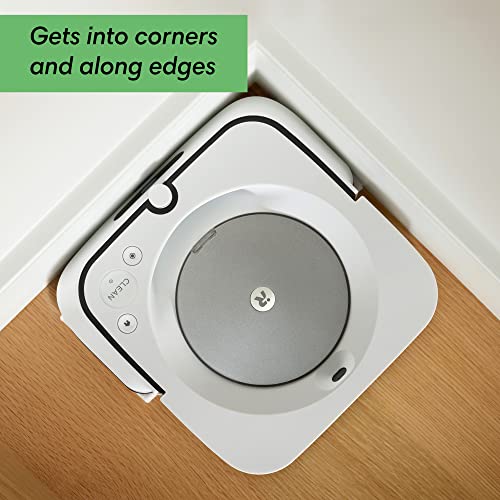 iRobot Braava Jet M6 (6110) Ultimate Robot Mop- Wi-Fi Connected, Precision Jet Spray, Smart Mapping, Works with Alexa, Ideal for Multiple Rooms, Recharges and Resumes, White, Braava M6