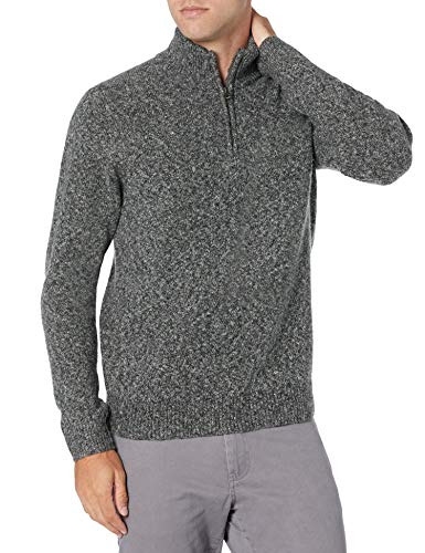 Amazon Essentials Men's Long-Sleeve Soft Touch Quarter-Zip Sweater, Charcoal Marl, XX-Large