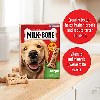 Milk-Bone Original Dog Treats Biscuits for Large Dogs, 10 Pounds (Packaging May Vary)