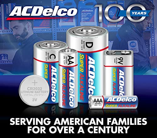 ACDelco AA and AAA 200-Count Combo Pack Super Alkaline Batteries, 100-Count Each, 10-Year Shelf Life, Reclosable Packaging