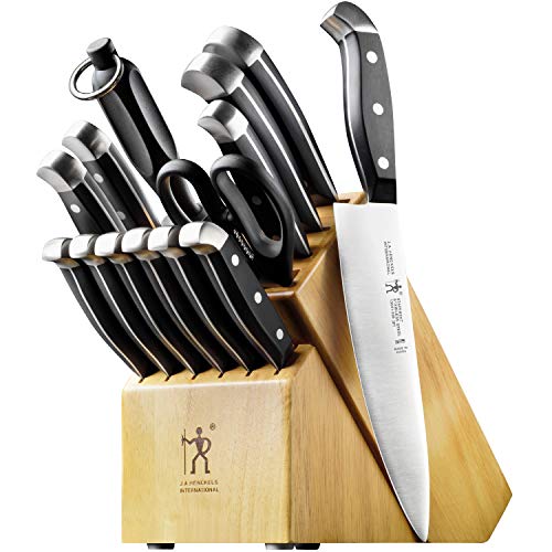 HENCKELS Statement Razor-Sharp 15-Piece Knife Set with Block, German Engineered Knife Informed by over 100 Years of Mastery