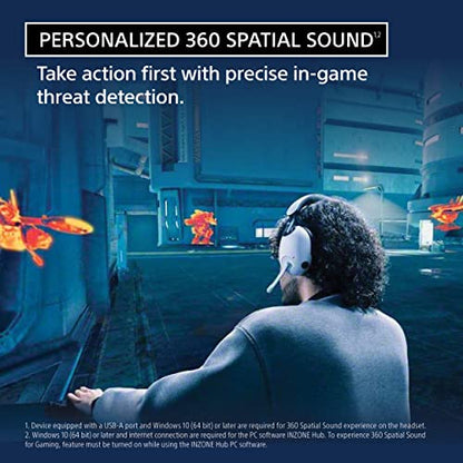 Sony INZONE H9 Wireless Noise Canceling Gaming Headset, Over-Ear Headphones with 360 Spatial Sound, WH-G900N, Black