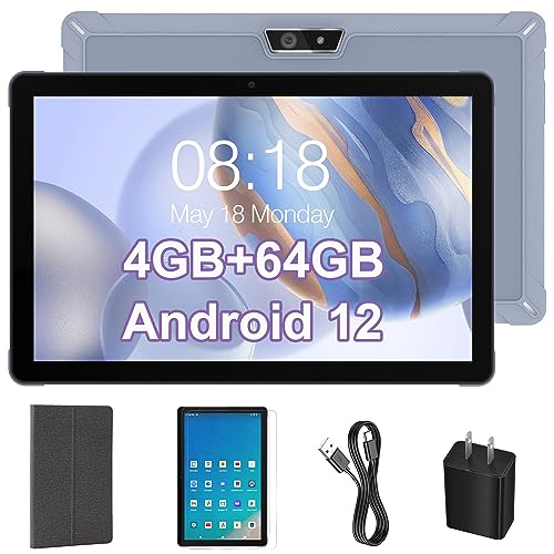 FATARUS Tablet 2023 Newest Android Tablet 10.4 inch, Octa-Core WiFi Tablet, 4GB RAM + 64GB ROM 128GB Expandable Storage, Large Touch-Screen Tablet, 5+13MP Dual Camera/Bluetooth/GPS/HD Display/Case