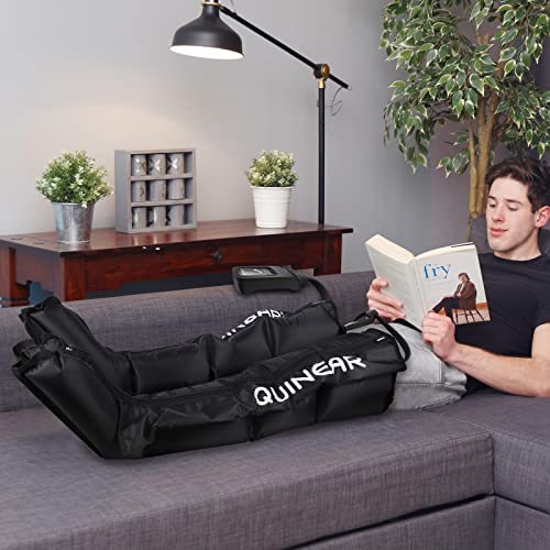 QUINEAR Air Compression Leg Recovery System, Professional Sequential Compression Device for Massage Therapy, Foot and Leg Recovery Boots Improved Circulation for Athlete