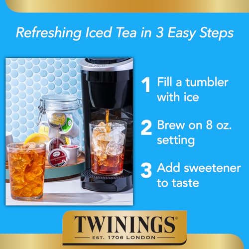 Twinings English Breakfast Tea K-Cup Pods for Keurig, Caffeinated, Smooth, Flavourful, Robust Black Tea, 24 Count (Pack of 1)