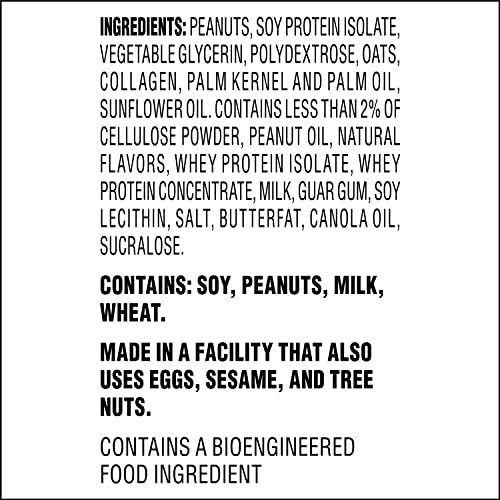 Atkins Peanut Butter Granola Protein Meal Bar, High Fiber, 16g Protein, 1g Sugar, 4g Net Carb, Meal Replacement, Keto Friendly, 12 Count