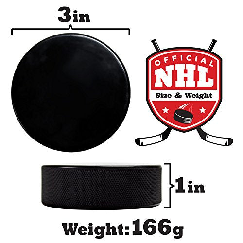 Crown Sporting Goods Ice Hockey Pucks, 6-Ounce