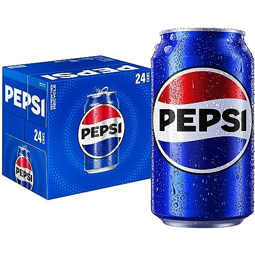 Pepsi Cola Soda, 12oz Cans, 24 Pack