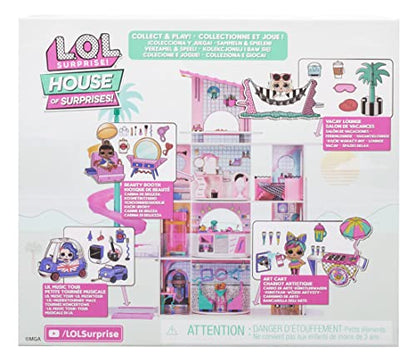 L.O.L. Surprise! OMG House of Surprises Art Cart Playset with Splatters Collectible Doll and 8 Surprises, Dollhouse Accessories, Holiday Toy, Great Gift for Kids Ages 4 5 6+ Years Old & Collectors