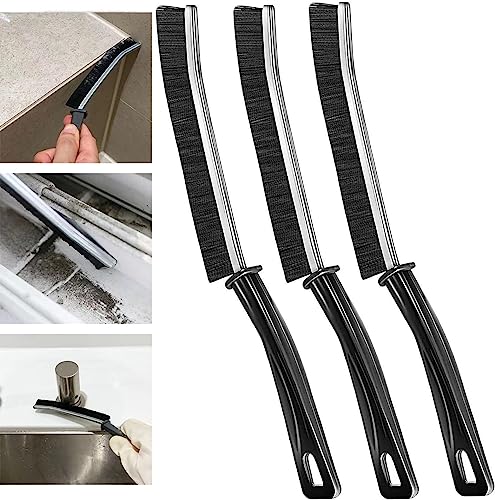 3PC Gap Cleaning Brush Multi-Purpose Door Window Track Deep Cleaning Brush Supplies，Bathroom Gap Cleaning Brush, Clean The Dead Corners of Bathroom Kitchen Tiles