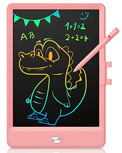 KOKODI LCD Writing Tablet, 8.5 Inch Toddler Doodle Board Drawing Tablet, Erasable Reusable Electronic Drawing Pads, Educational and Learning Toy for 3-8 Years Old Boy and Girls (Pink)