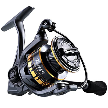 Tempo Sphera Spinning Reel, Lightweight Fishing Reels with 9+1 BB and Max Drag up 38.6 LBs Carbon Fiber Washer, Smooth Fishing Reel with 5.2:1/6.2:1 High Speed Gear Ratio