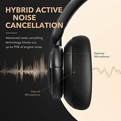 Soundcore Anker Life Q30 Hybrid Active Noise Cancelling Bluetooth Headphones, Black