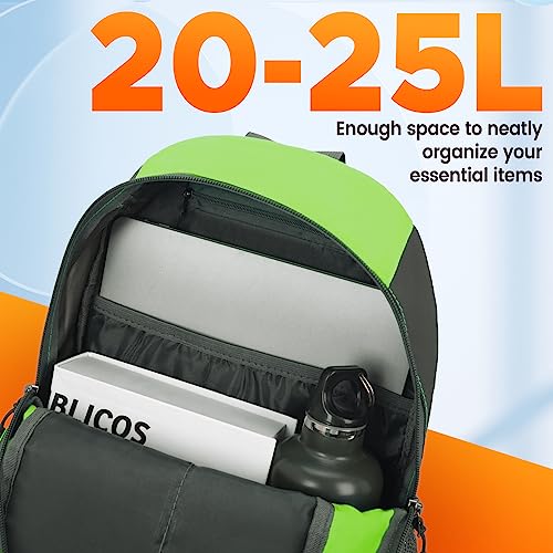 sunhiker Cycling Hiking Backpack Water Resistant Travel Backpack Lightweight SMALL Daypack M0714 (Green)