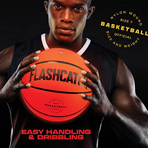 Light Up Basketball - Glow in the Dark Ball - Sports Gear Accessories Gifts for Boys 8-15+ Year Old - Kids, Teens Gift Ideas - Cool Teen Boy Toys Ages 8 9 10 11 12 13 14 15 Age Outdoor Teenage Things