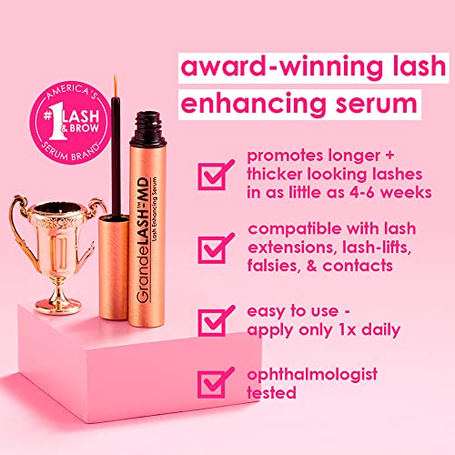 Grande Cosmetics GrandeLASH-MD Lash Enhancing Serum, 1 ml - 6-week starter supply