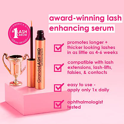 Grande Cosmetics GrandeLASH-MD Lash Enhancing Serum, 1 ml - 6-week starter supply