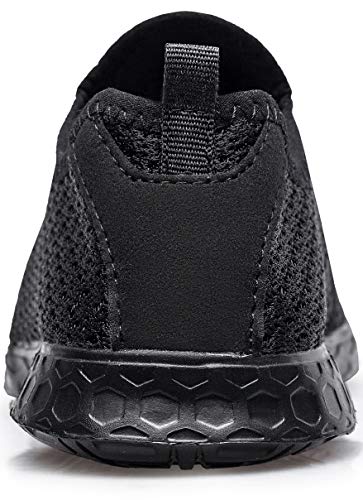 DOUSSPRT Men's Water Shoes Quick Drying Sports Aqua Shoes All Black US Size 9.5