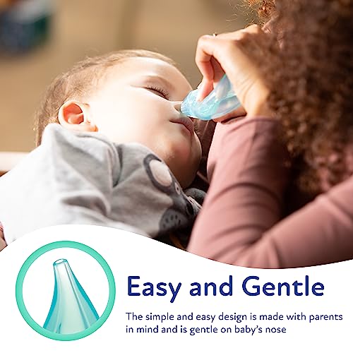 Dr. Talbot's Nasal Aspirator for Babies - BPA-Free Silicone - with Storage Case - Blue Elephant