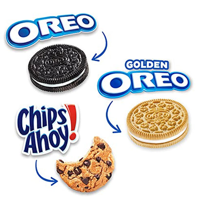 Nabisco Sweet Treats Cookie Variety Pack OREO, OREO Golden & CHIPS AHOY!, 30 Snack Packs (2 Cookies Per Pack)