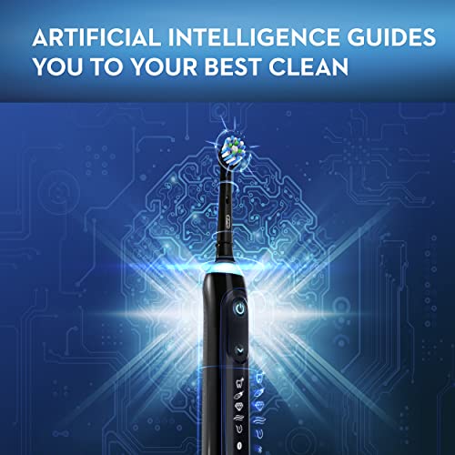 Oral-B Genius X Limited, Electric Toothbrush with Artificial Intelligence, 1 Replacement Brush Head, 1 Travel Case, Midnight Black